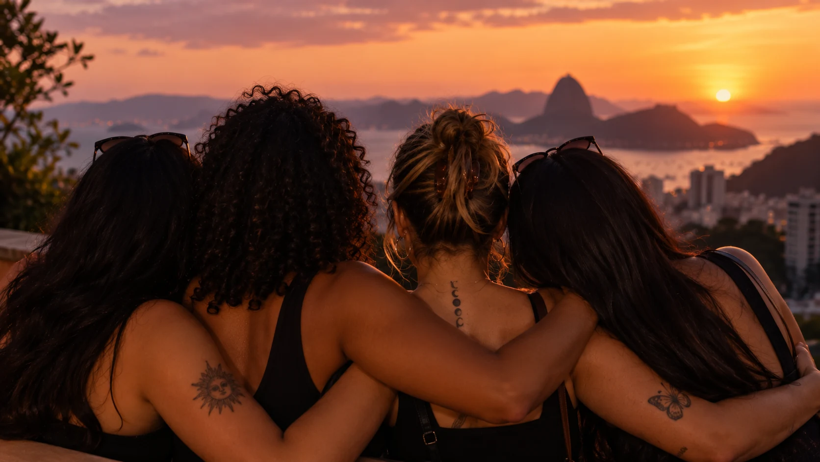 Mulheres juntas representando a comunidade Conexões Sáficas